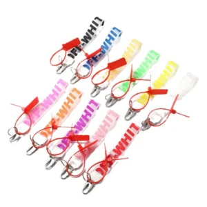 off white keychain with PVC material + 11Colors