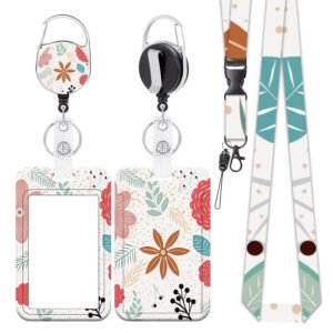 ID Yoyo Badge Reel Plastic Card Holder Lanyard With Card Holder