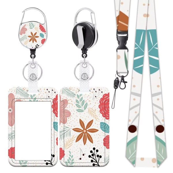 ID Yoyo Badge Reel Plastic Card Holder Lanyard With Card Holder