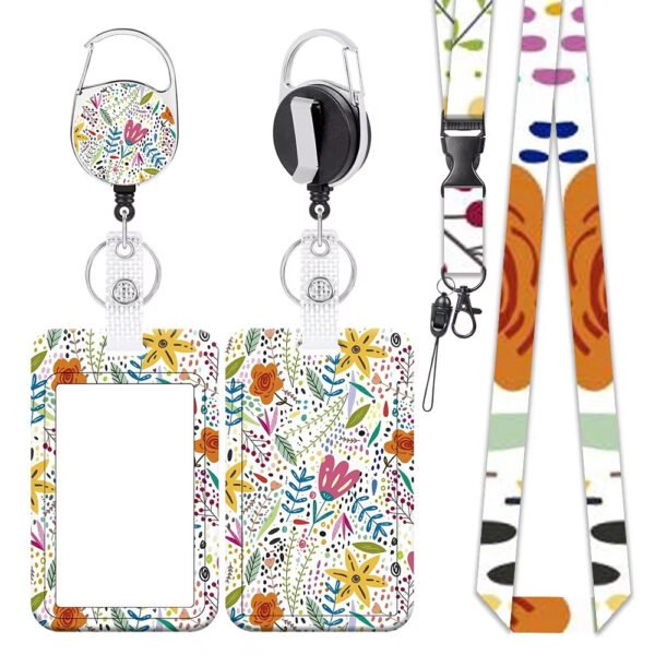 ID Yoyo Badge Reel Plastic Card Holder Lanyard With Card Holder - Image 3