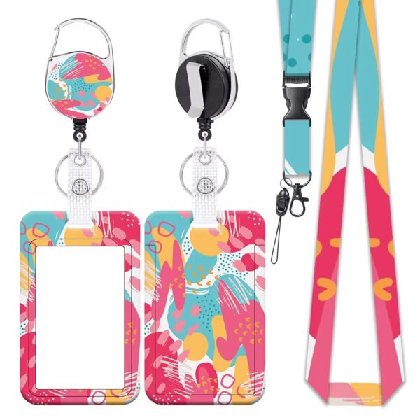 ID Yoyo Badge Reel Plastic Card Holder Lanyard With Card Holder - Image 2