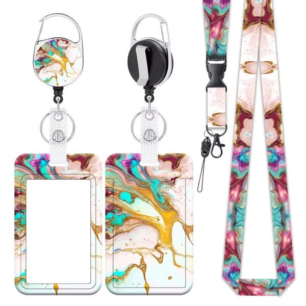 ID Yoyo Badge Reel Plastic Card Holder Lanyard With Card Holder - Image 4