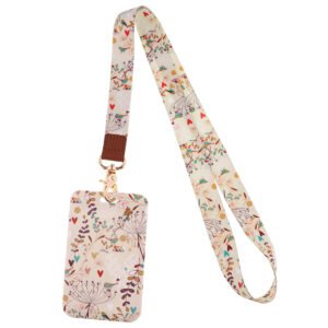 Sublimation Printing Lanyard With Card Holder for ID Name Key Car