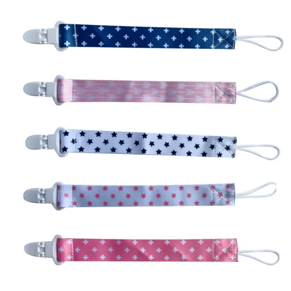 Newborn Pacifier Clip Leashes Wholesale Baby Soother Chain with Pacifier Clips - Image 2