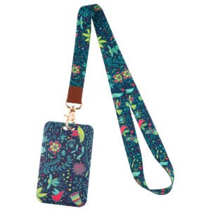 Sublimation Printing Lanyard With Card Holder for ID Name Key Car