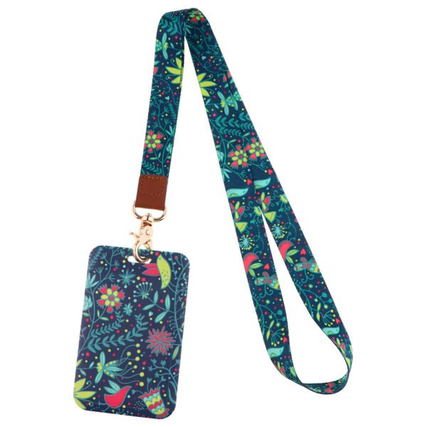 Sublimation Printing Lanyard With Card Holder for ID Name Key Car