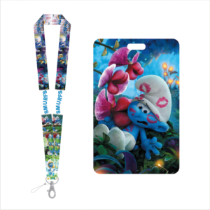 Cartoon logo printing lanyard with card holder