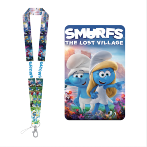 Cartoon logo printing lanyard with card holder