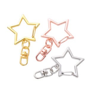 Zinc Alloy hang Plating Star Shaped Lobster Clasp Star