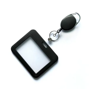 ID Badge Holder Hard Plastic Work Badge Sleeve for Office/School/ID Card