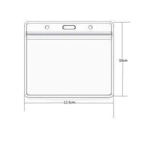 Waterproof Business Clear Plastic Soft PVC ID Card Holder