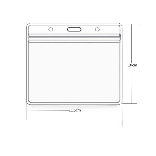Waterproof Business Clear Plastic Soft PVC ID Card Holder