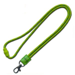 Durable Round Cord Lanyard with Metal Hook Breakaway Buckle