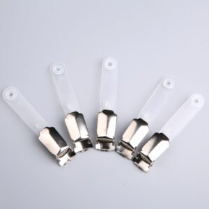 Factory Supply Cheap Price Metal ID Badge Holder Clip With 5mm Hole