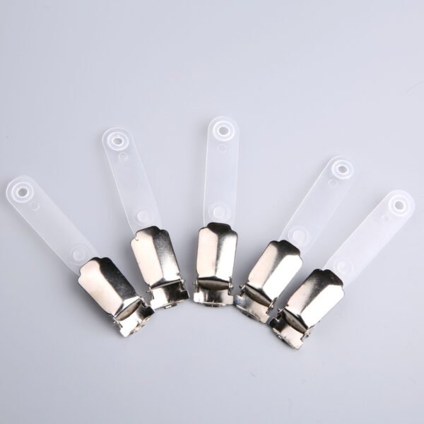 Factory Supply Cheap Price Metal ID Badge Holder Clip With 5mm Hole - Image 2