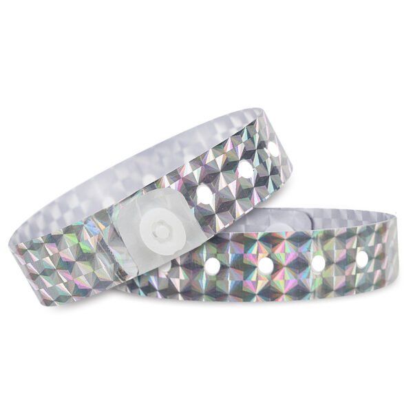 Holographic Plastic Wristbands - 500 Pack Vinyl Wristbands for Events Parties - Image 3