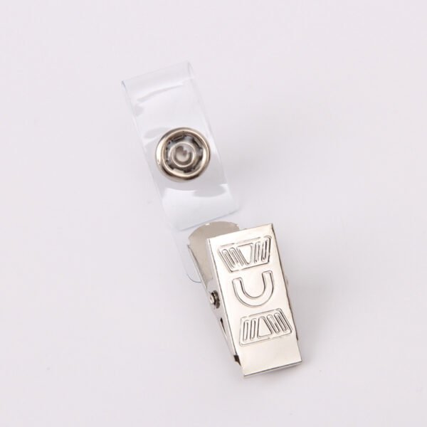 Factory Supply Cheap Price Metal ID Badge Holder Clip With 5mm Hole - Image 3