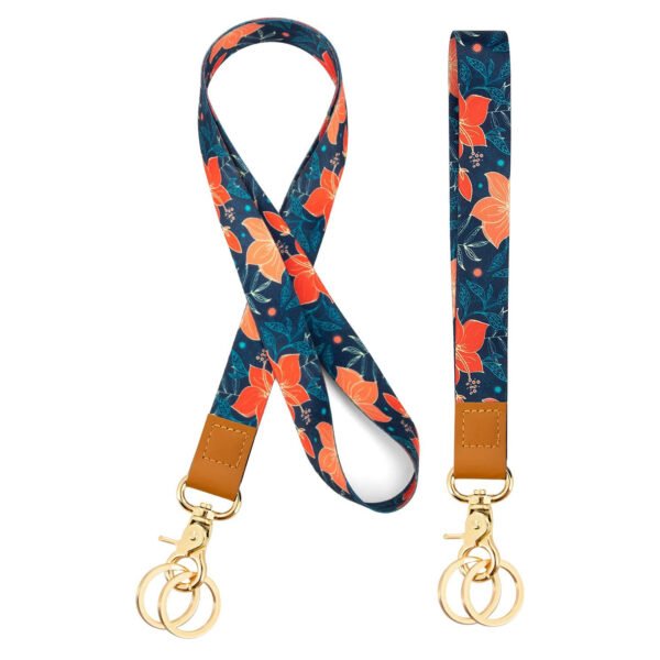 Lanyards With Logo Custom for ID Badge Heat Transfer Wrist Strap - Image 5