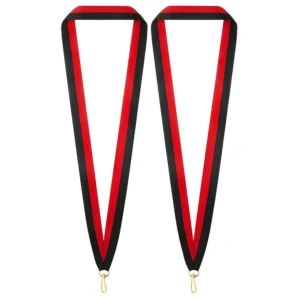 Award Striped Medal Ribbons with Swivel Hook for Competitions Sports