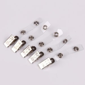 Factory Supply Cheap Price Metal ID Badge Holder Clip With 5mm Hole