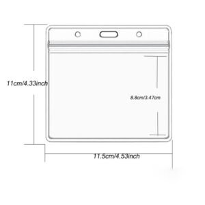 Waterproof Business Clear Plastic Soft PVC ID Card Holder