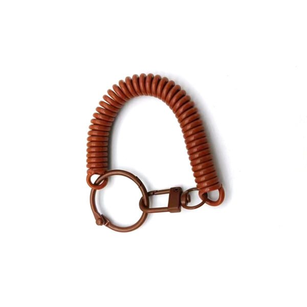 Stock Colorful Metal Lobster Clasp Spiral Keychain - Image 4