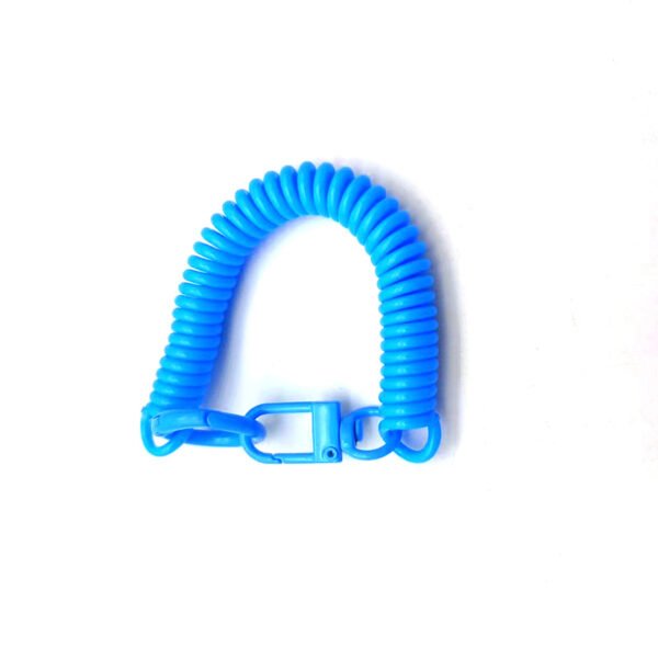 Stock Colorful Metal Lobster Clasp Spiral Keychain - Image 3