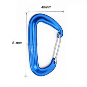 Colorful 12kn Aluminum Small Carabiner Hook Clips