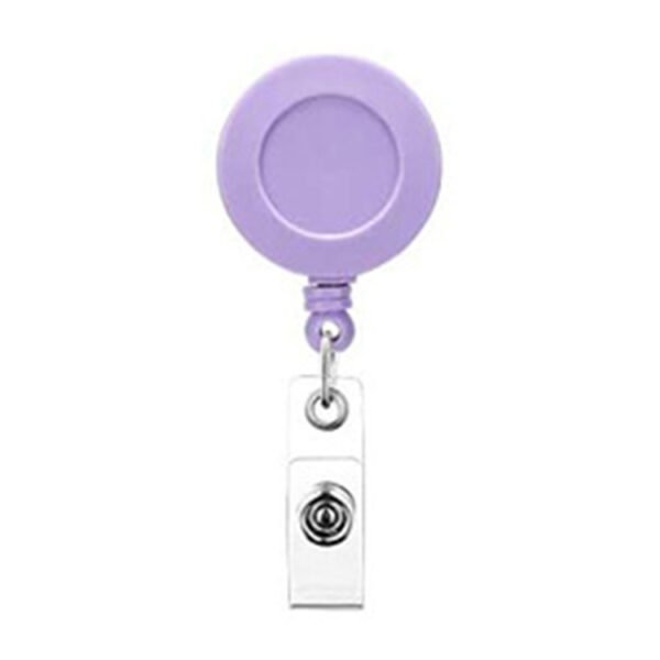 32MM Plastic Retractable Nurse Badge Reel Clips Holder with Metal Clip - Image 3