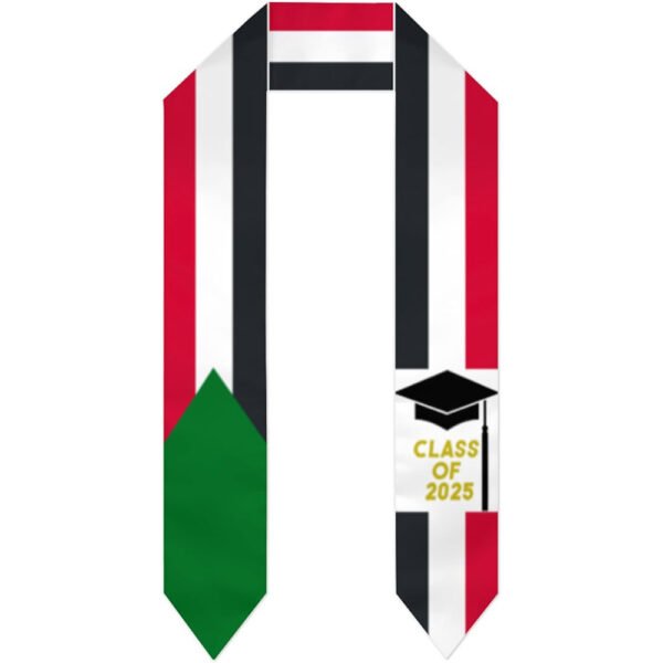 Flag Stole Study Abroad Adult Unisex Custom Graduation Belt - Image 3