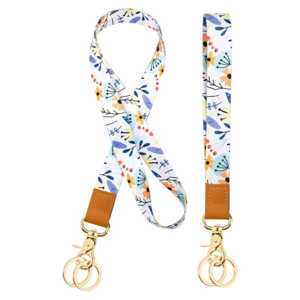 Lanyards With Logo Custom for ID Badge Heat Transfer Wrist Strap - Image 3