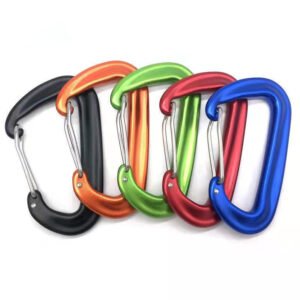 Colorful 12kn Aluminum Small Carabiner Hook Clips
