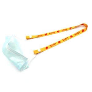 High Quality Adjustable Face Masking Lanyard for Kids Polyester Material Cartoon