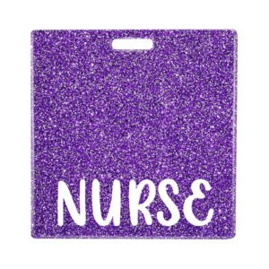 Nurse Accessories Gift for Badge Reel Acrylic RN Colorful Shiny