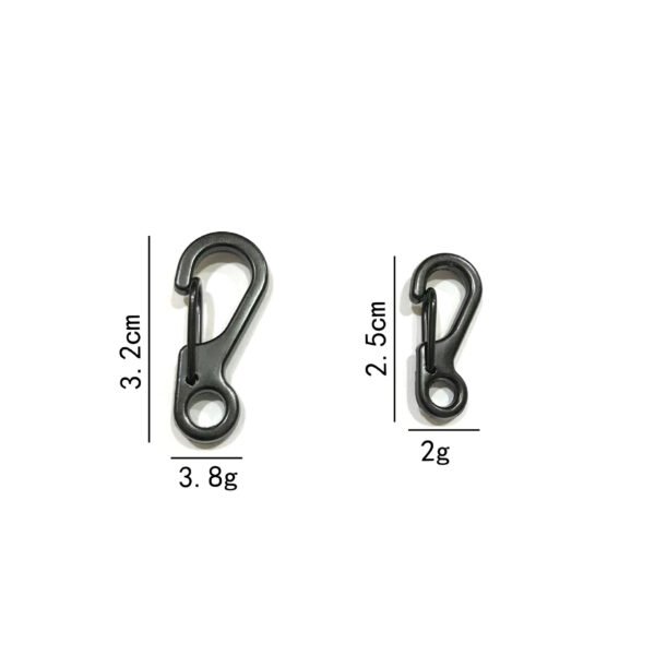 Black Plating Metal Rotating Snap Hook High Quality Carabiner Swivel Snap Hook - Image 6