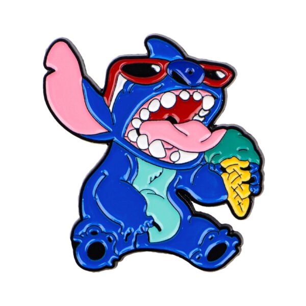 Fun Stitch Metal Badge Animated Creative Alloy Enamel Pin - Image 2
