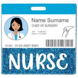 Nurse Accessories Gift for Badge Reel Acrylic RN Colorful Shiny