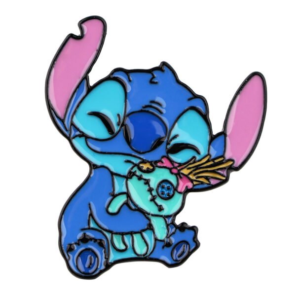 Fun Stitch Metal Badge Animated Creative Alloy Enamel Pin - Image 3