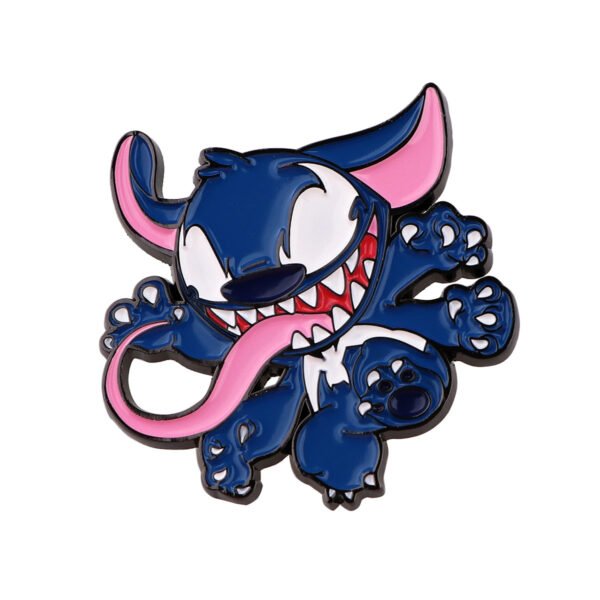 Fun Stitch Metal Badge Animated Creative Alloy Enamel Pin - Image 6