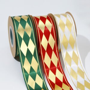 100yards Customized Size Printed Logo Satin Ribbon Polyester