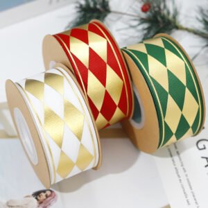 100yards Customized Size Printed Logo Satin Ribbon Polyester