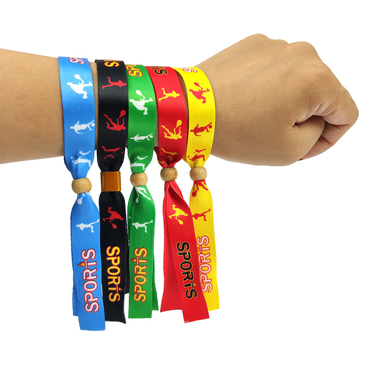 Factory Custom Free Customized Wristband Party Supplies Woven Wristband for Event
