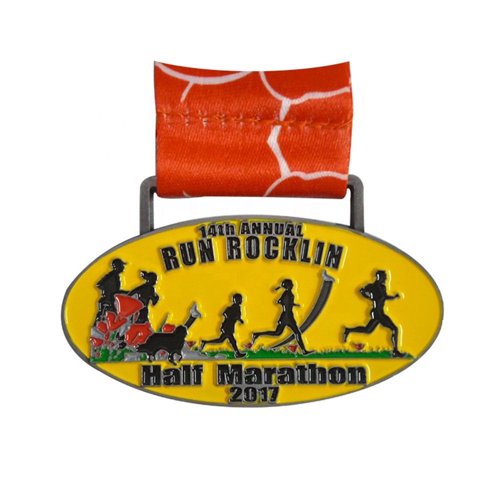 Wholesale Custom Sports Football Medals Winner Award Gold Metal Soccer Medal With Ribbon - Image 4