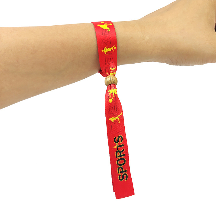 Factory Custom Free Customized Wristband Party Supplies Woven Wristband for Event - Image 3