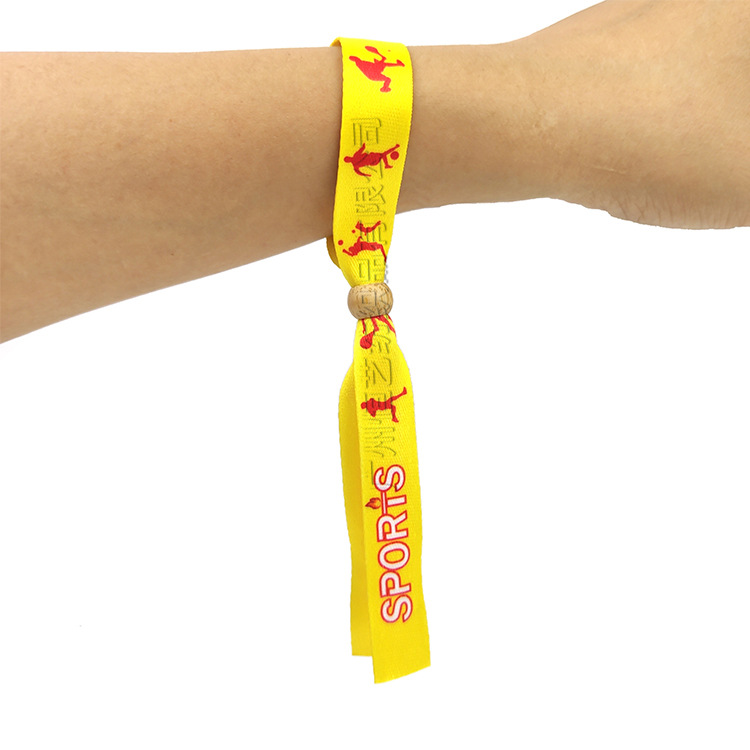 Factory Custom Free Customized Wristband Party Supplies Woven Wristband for Event - Image 5