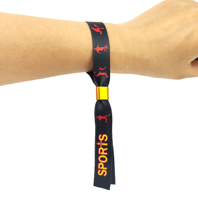 Factory Custom Free Customized Wristband Party Supplies Woven Wristband for Event - Image 4