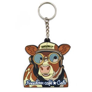 2026 Wholesale Custom New Pattern PVC Rubber Weeds Key Chain