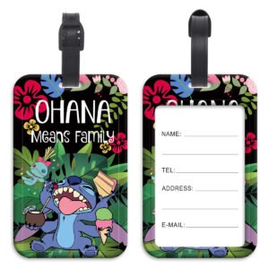 100pcs Stitch Luggage Hanging Tag Access Plate