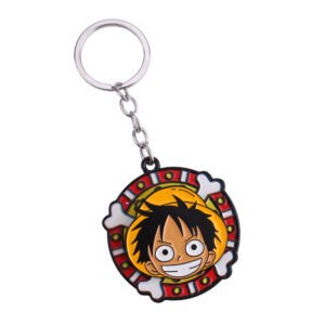 46 Designs Anime Sanji Luffy PVC Keychain Double Side Rubber Keyring