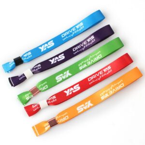 Factory Custom Free Customized Wristband Party Supplies Woven Wristband for Event
